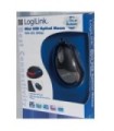LOGILINK MINI SOURIS OPTIQUE ID0010 NOIR USB/DÉFILEMENT LED BLEUE