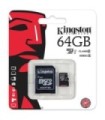 Kingston Tarjeta de Memoria MicroSD 64GB Negra