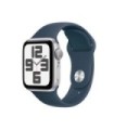 Apple Watch SE 2 Gen 2023/ GPS/ 40 mm/ Boîtier en aluminium argenté/ Bracelet sport bleu tempête S/M