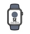 Apple Watch SE 2 Gen 2023/ GPS/ Cellular/ 44mm/ Silver Aluminum Case/ Tempest Blue Sports Strap S/M