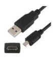 Universal Cable datos MicroUSB Negro
