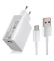 Xiaomi Charging Combo 33W Cargador Rápido USB-A + Cable de datos USB-C Blanco MDY-11-EZ
