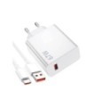 Xiaomi Charging Combo 67W Cargador Rápido USB-A + Cable de datos USB-C Blanco MDY-12-ES