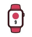 Apple Watch Series 9/ GPS/ 41mm/ Caixa de alumínio vermelha/ Pulseira esportiva vermelha S/M