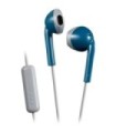 JVC headphones HA-F19M-AH/ with microphone/ Jack 3.5/ Blue