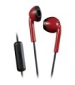 Auscultadores JVC HA-F19M-RB/ com Microfone/ Jack 3.5/ Vermelhos