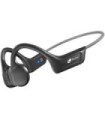 Fones de ouvido desportivos sem fios de condução óssea Leotec Run Pro/ Microfone/ Bluetooth/ Cinza