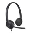 Écouteurs Logitech H340/ avec microphone/ USB/ Noirs