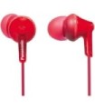 Fones de ouvido intra-auriculares Panasonic RP-HJE125/ Jack 3.5/ Vermelho