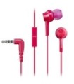 Fones de ouvido intra-auriculares Panasonic RP-TCM105/ com microfone/ entrada 3,5/ rosa