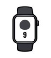 Apple Watch Series 9/ GPS/ 45mm/ Cassa in alluminio mezzanotte/ cintura sportiva mezzanotte M/L
