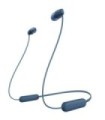 Écouteurs sans fil Sony WI-C100/ avec microphone/ Bluetooth/ bleu