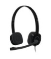 Logitech headphones H151/ with microphone/ Jack 3.5/ Black