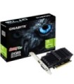 Tarjeta Gráfica Gigabyte GeForce GT 710 Silent/ 2GB DDR5/ Compatible con Perfil Bajo