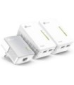 Adaptador Powerline TP-Link WPA4220TKit 500Mbps/ Alcance 300m/ Pack de 3