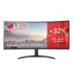 Monitor Profesional Ultrapanorámico Curvo LG UltraWide 34WR50QC-B 34'/ WQHD/ Negro