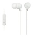 Auriculares Intrauditivos Sony MDR-EX15AP/ con Micrófono/ Jack 3.5/ Blancos