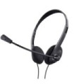 Auriculares Trust Chat Headset 24659/ con Micrófono/ Jack 3.5/ Negros