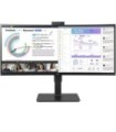 Monitor Profesional Ultrapanorámico Curvo LG 34BQ77QC-B 34'/ WQHD/ Webcam/ Multimedia/ Regulable en altura/ Negro