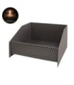 Cesta quemador de pellets 30x25x17cm imex el zorro