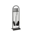 Kit de chimenea color negro 4 piezas edm